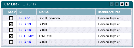 Screenshot: ListControl, Beispiel 3